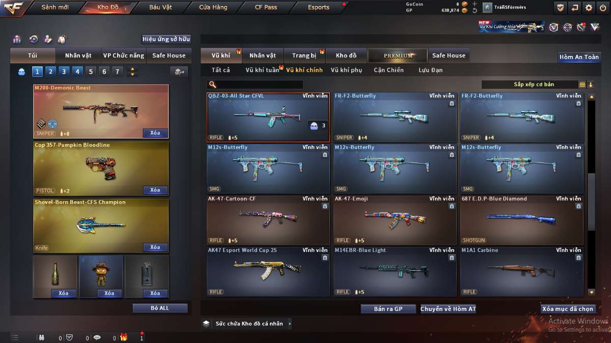 shop acc cf uy tin gia re